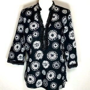 Cato Tunic w/Embellished Neckline